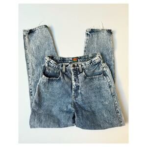 Vintage 1980's Calvin Klein High Waisted Straight Leg Denim Jeans Small